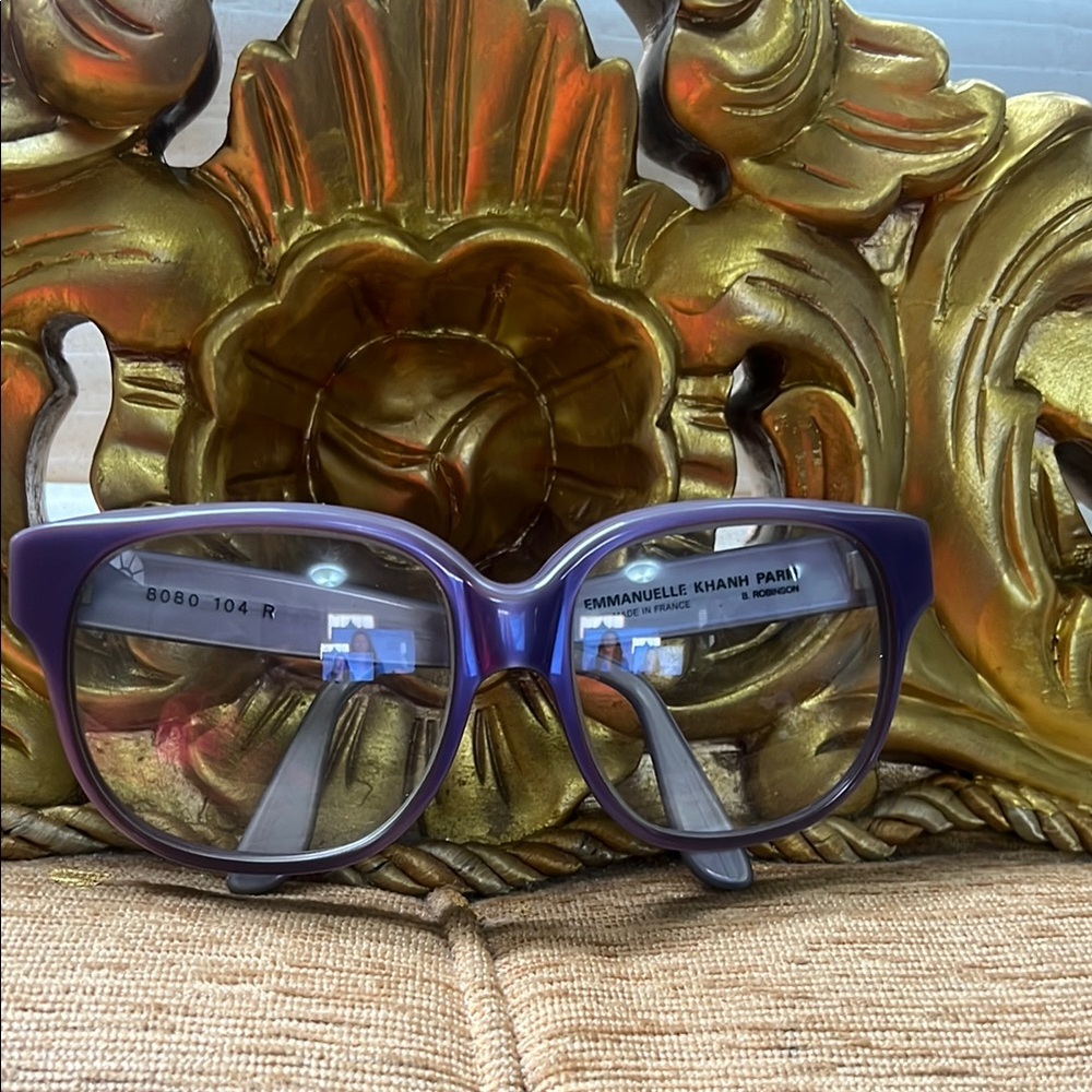 Emmanuelle Khanh Paris Purple Glasses #8080‎ 104 R